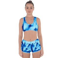 Blue Abstract 2 Racerback Boyleg Bikini Set by DimitriosArt