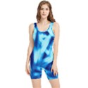 Blue Abstract 2 Women s Wrestling Singlet View1