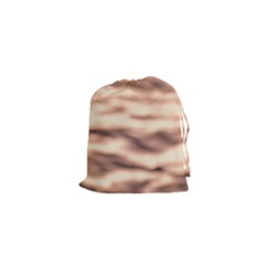 Pink  Waves Abstract Series No6 Drawstring Pouch (xs) by DimitriosArt
