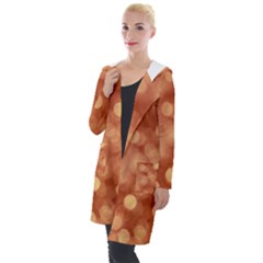 Light Reflections Abstract No7 Peach Hooded Pocket Cardigan by DimitriosArt