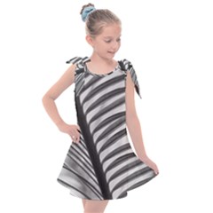 Cycas Leaf The Shadows Kids  Tie Up Tunic Dress by DimitriosArt