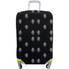 Black And White Sketchy Man Portrait Pattern Luggage Cover (large) by dflcprintsclothing