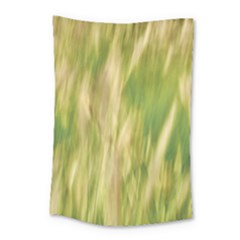 Golden Grass Abstract Small Tapestry by DimitriosArt