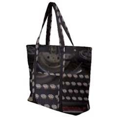 Keyboard From The Past Zip Up Canvas Bag by DimitriosArt