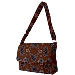 Floral Pattern Paisley Style Paisley Print  Doodle Background Full Print Messenger Bag (s) by Eskimos
