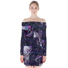 Rager Long Sleeve Off Shoulder Dress by MRNStudios