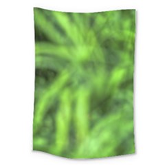 Green Abstract Stars Large Tapestry by DimitriosArt