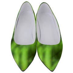 Green Abstract Stars Women s Low Heels by DimitriosArt