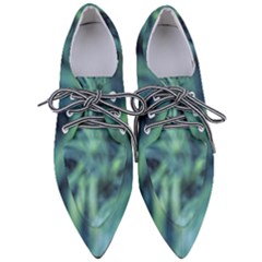 Blue Abstract Stars Pointed Oxford Shoes by DimitriosArt