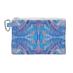 Blue Repeats Canvas Cosmetic Bag (large)