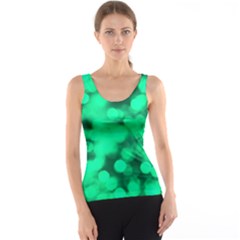 Light Reflections Abstract No10 Green Tank Top by DimitriosArt