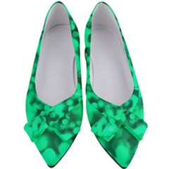 Light Reflections Abstract No10 Green Women s Bow Heels by DimitriosArt
