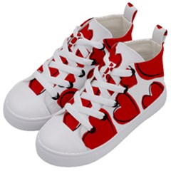 Scribbled Love Kids  Mid-top Canvas Sneakers