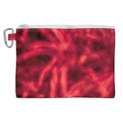 Cadmium Red Abstract Stars Canvas Cosmetic Bag (xl) by DimitriosArt