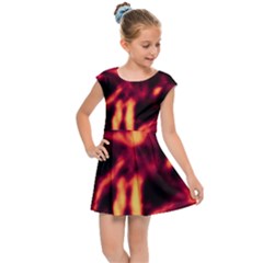 Lava Abstract Stars Kids  Cap Sleeve Dress