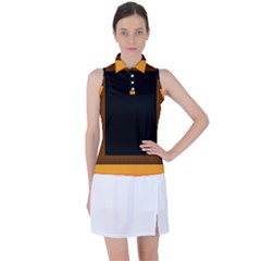 Gradient Women s Sleeveless Polo Tee by Sparkle