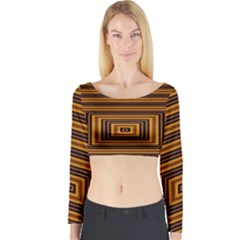 Gradient Long Sleeve Crop Top by Sparkle