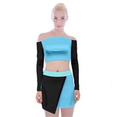 Reference Off Shoulder Top With Mini Skirt Set by VernenInk