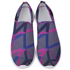 3d Lovely Geo Lines Men s Slip On Sneakers by Uniqued
