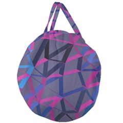 3d Lovely Geo Lines Giant Round Zipper Tote by Uniqued