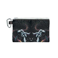 Digital Illusion Canvas Cosmetic Bag (small) by Sparkle
