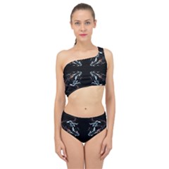Digital Illusion Spliced Up Two Piece Swimsuit by Sparkle