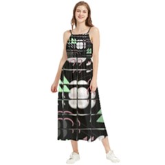 Digital Illusion Boho Sleeveless Summer Dress by Sparkle