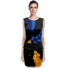 Digital Illusion Classic Sleeveless Midi Dress by Sparkle