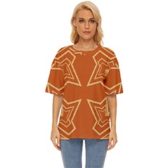 Abstract Pattern Geometric Backgrounds   Oversized Basic Tee by Eskimos