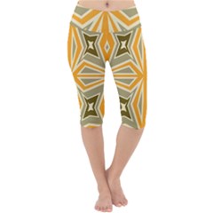 Abstract Pattern Geometric Backgrounds   Lightweight Velour Cropped Yoga Leggings by Eskimos