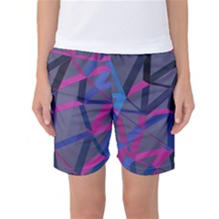 3d Lovely Geo Lines Women s Basketball Shorts by Uniqued