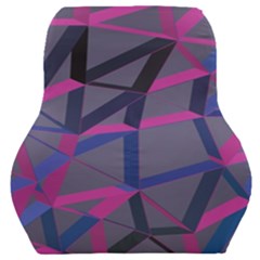 3d Lovely Geo Lines Car Seat Back Cushion  by Uniqued