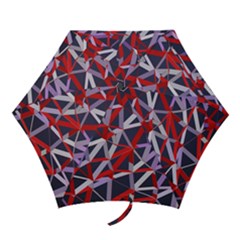 3d Lovely Geo Lines Vii Mini Folding Umbrellas by Uniqued