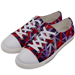 3d Lovely Geo Lines Vii Men s Low Top Canvas Sneakers by Uniqued