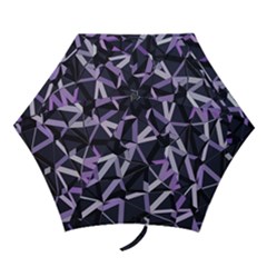 3d Lovely Geo Lines Vi Mini Folding Umbrellas by Uniqued