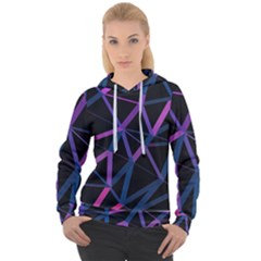 3d Lovely Geo Lines  V Women s Overhead Hoodie by Uniqued