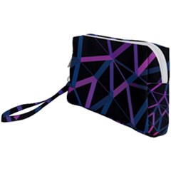 3d Lovely Geo Lines  V Wristlet Pouch Bag (small) by Uniqued