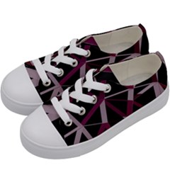 3d Lovely Geo Lines Iii Kids  Low Top Canvas Sneakers by Uniqued
