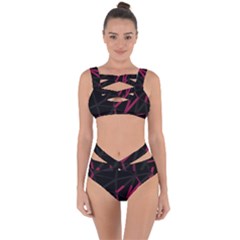 3d Lovely Geo Lines Viii Bandaged Up Bikini Set  by Uniqued