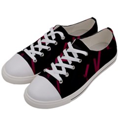 3d Lovely Geo Lines Viii Women s Low Top Canvas Sneakers by Uniqued