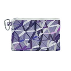 3d Lovely Geo Lines Ix Canvas Cosmetic Bag (medium) by Uniqued