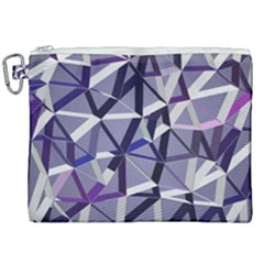 3d Lovely Geo Lines Ix Canvas Cosmetic Bag (xxl)
