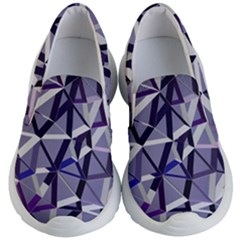 3d Lovely Geo Lines Ix Kids Lightweight Slip Ons by Uniqued