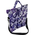 3D Lovely GEO Lines IX Fold Over Handle Tote Bag View1