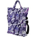 3D Lovely GEO Lines IX Fold Over Handle Tote Bag View2
