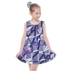 3d Lovely Geo Lines Ix Kids  Summer Dress
