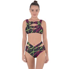 3d Lovely Geo Lines X Bandaged Up Bikini Set  by Uniqued