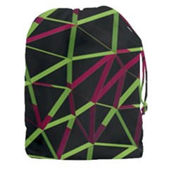 3d Lovely Geo Lines X Drawstring Pouch (3xl)