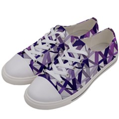 3d Lovely Geo Lines X Men s Low Top Canvas Sneakers by Uniqued