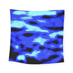 Blue Waves Abstract Series No11 Square Tapestry (small) by DimitriosArt